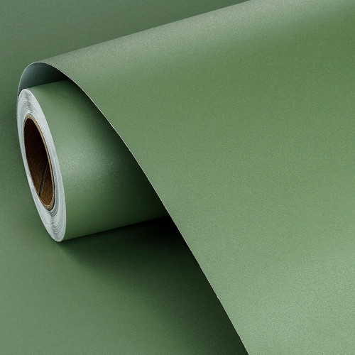 Carta parati verde pino - da,