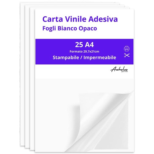 Carta vinile adesiva bianca - vinile,
